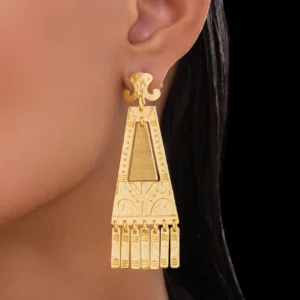 PRAO Anti-Tarnish Ethnic Long Dangles with Charms